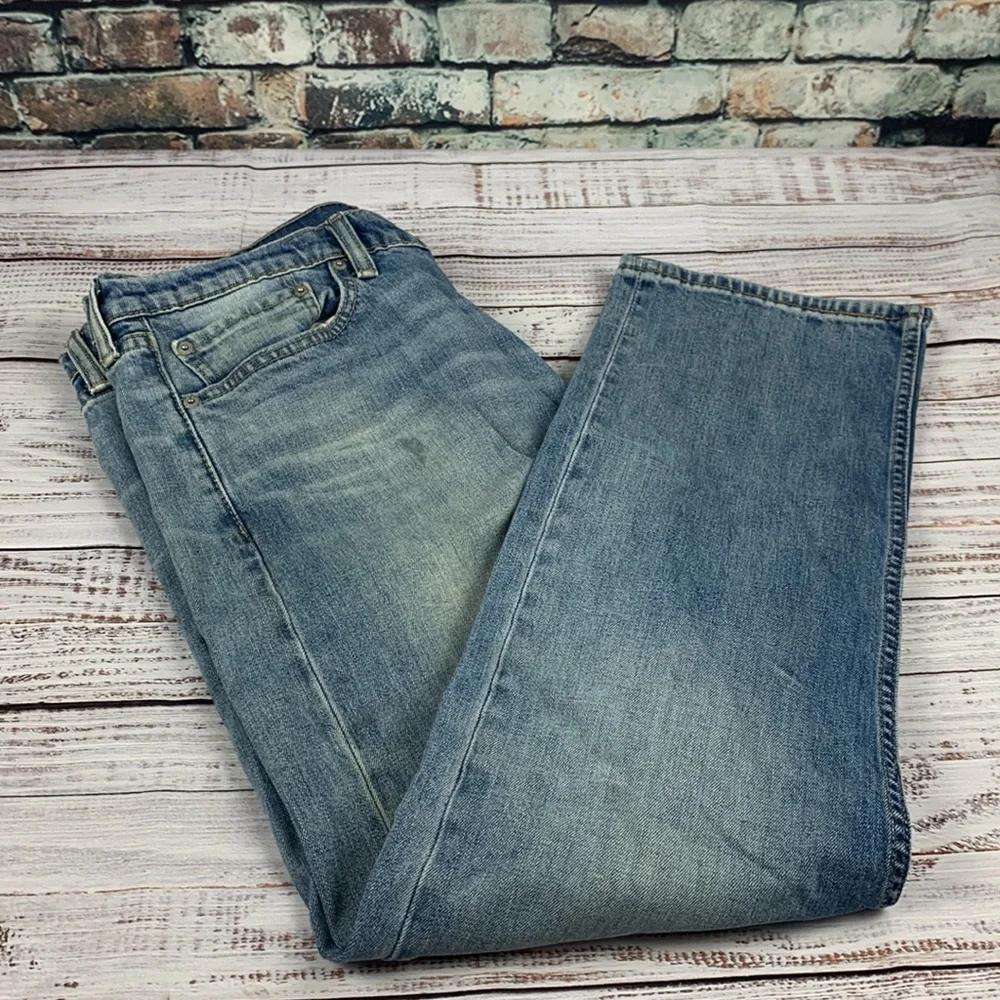 Levi’s straight leg 513 blue jeans sz 38 x 30 - Picture 6 of 12